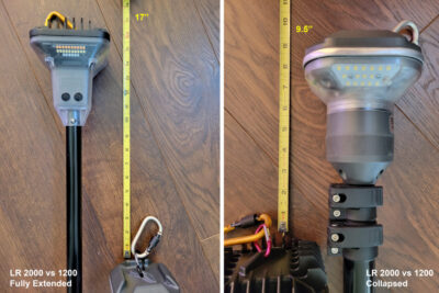 LR 2000 vs 1200: Collapsed Tripods